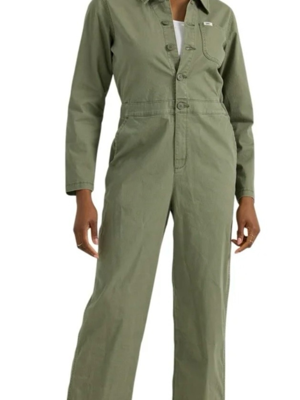 Lee Olive Green Utility Jumpsuit